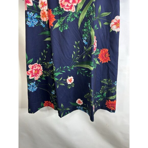 New Eliza J Garden Floral 3/4 Sleeve A Line Dress - Picture 7 of 8